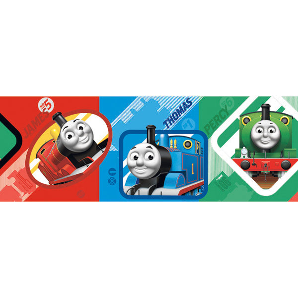 York Wallpaper ZB3281BD Boys Will Be Boys Thomas Graphic Border