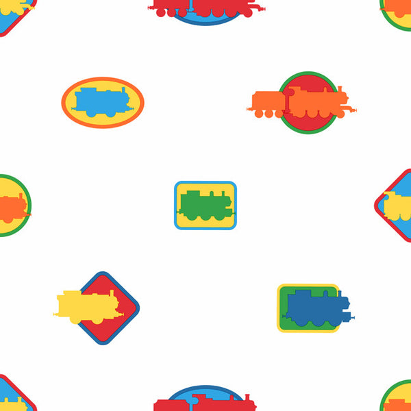 York ZB3285 Boys Will Be Boys Thomas Icons Wallpaper