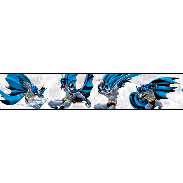 York Wallpaper ZB3291BD Border Portfolio II Batman Border