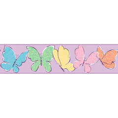 York Wallpaper ZB3425BD Border Portfolio II Doodle Butterfly Border