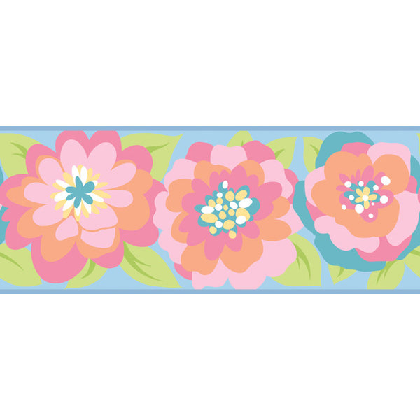 York Wallpaper ZB3438BD Border Portfolio II Graphic Garden Border