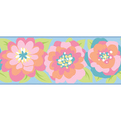 York Wallpaper ZB3438BD Border Portfolio II Graphic Garden Border