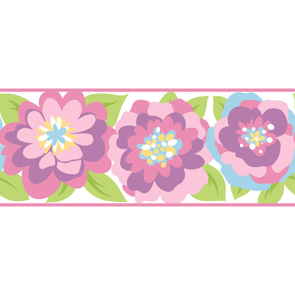 York Wallpaper ZB3439BD Border Portfolio II Graphic Garden Border