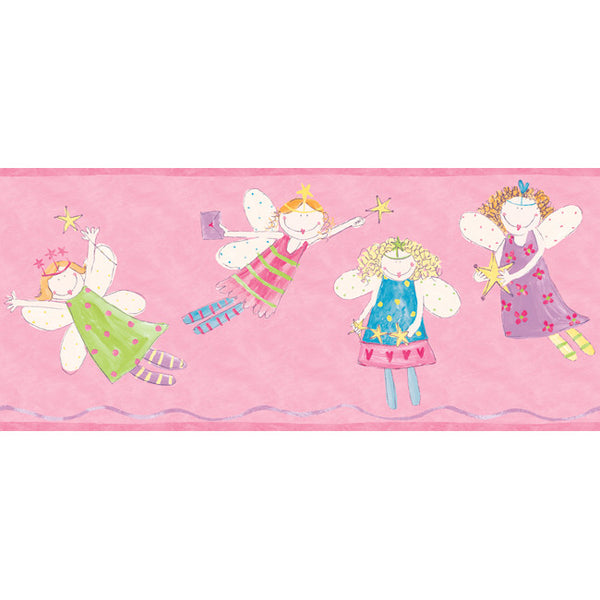 York Wallpaper ZB3446BD Border Portfolio II Angel Fairies Border